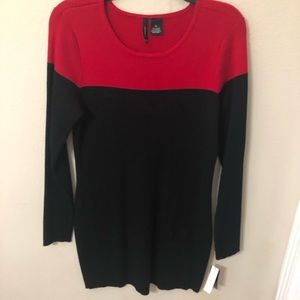 Long sleeve Black tunic style sweater dress NWT